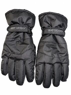 Heat Lockers Men’s Performance Insulated Winter Gloves Black L/XL 3M Thinsulate
